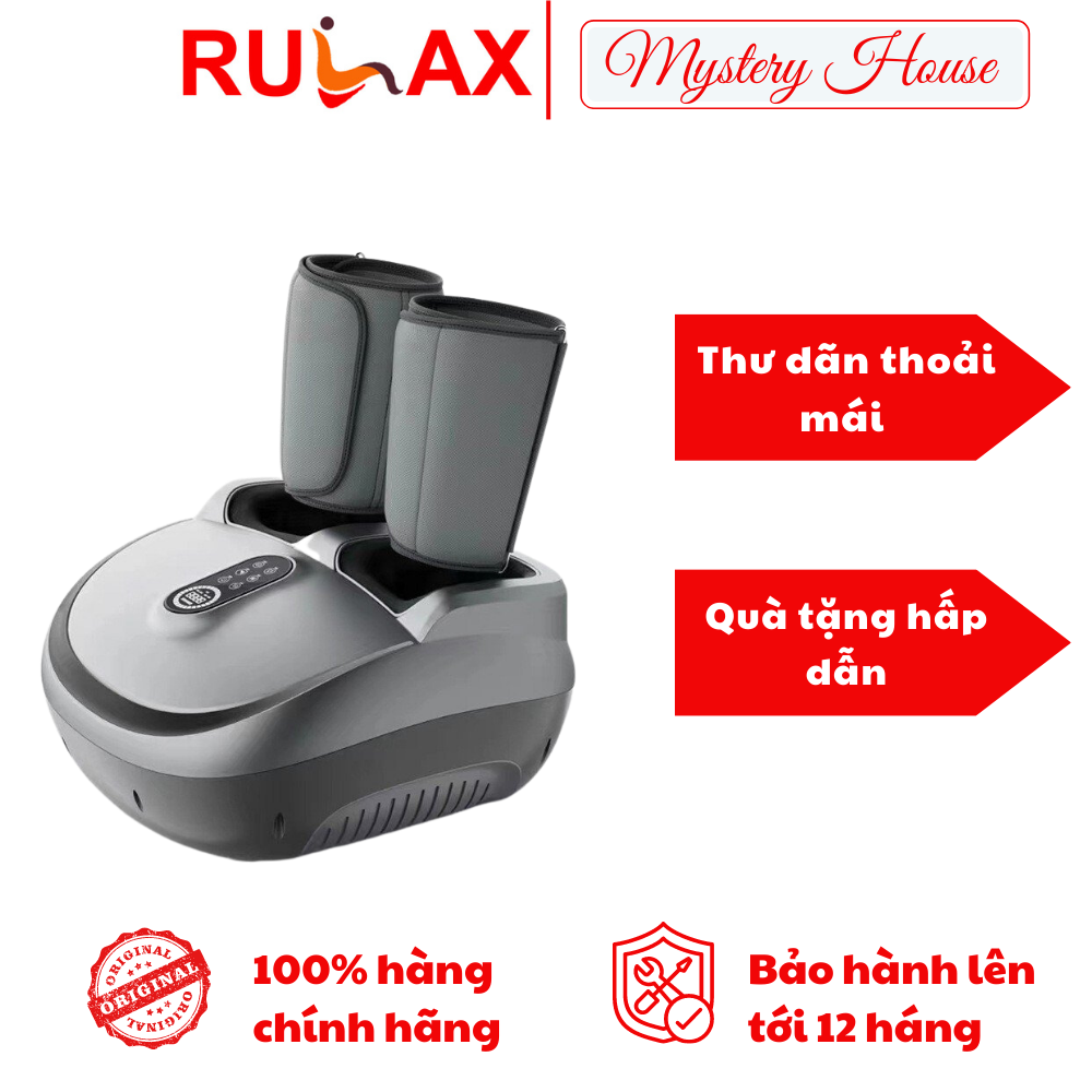 Máy Massage Chân Khí Nén Đa Năng Rulax, Có Túi Khí Ở Bắp Chân Túi Khí Massage Toàn Thân