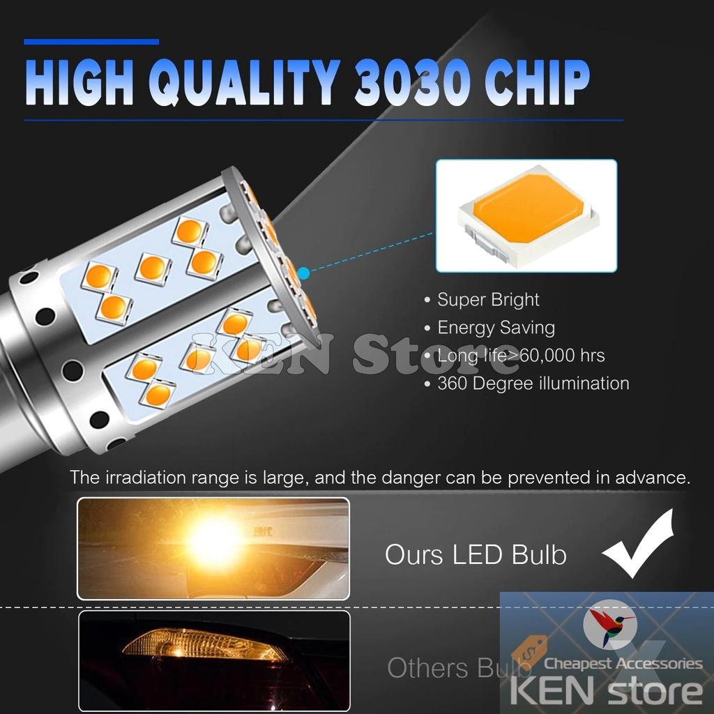 Bóng LED T20 7440 1156 công suất 21W xi nhan ô tô không bị nháy nhanh chống canbus 35smd 3003