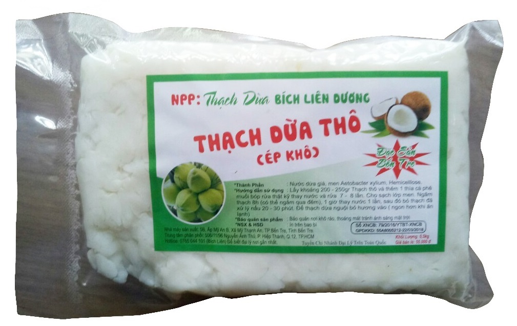 Combo 5Kg Thạch Dừa Ép Khô Dạng Thạch Bún
