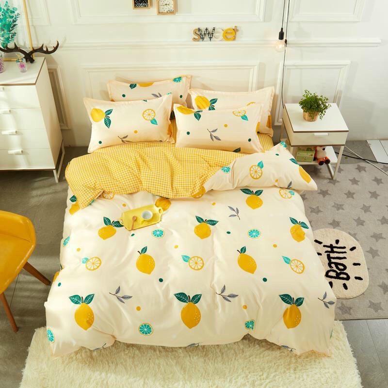 Set ga giường và 2 vỏ gối theo yêu cầu của khách
