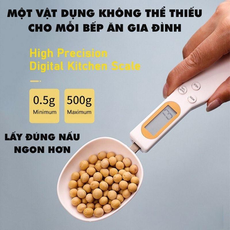 Cân Tiểu Ly Nhà Bếp Muỗng Điện Tử dạng thìa đo lường làm bánh gia vị nguyên liệu bột thực phẩm màn hình LCD hiển thị