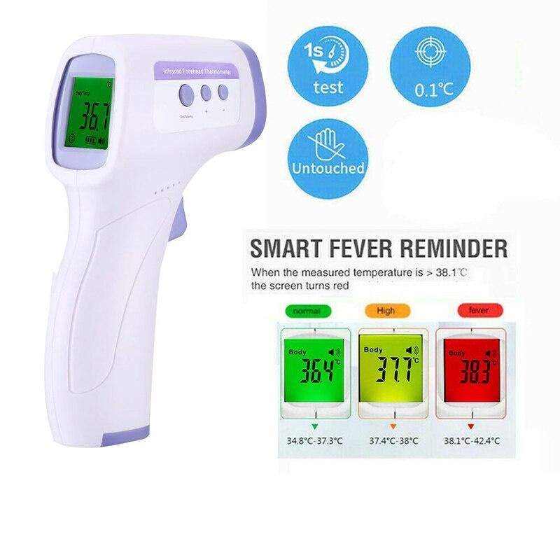 Non-Contact Infrared Thermometer Digital IR Forehead Ear Fever Electronic Laser Body Temperature Outdoor Baby Adult