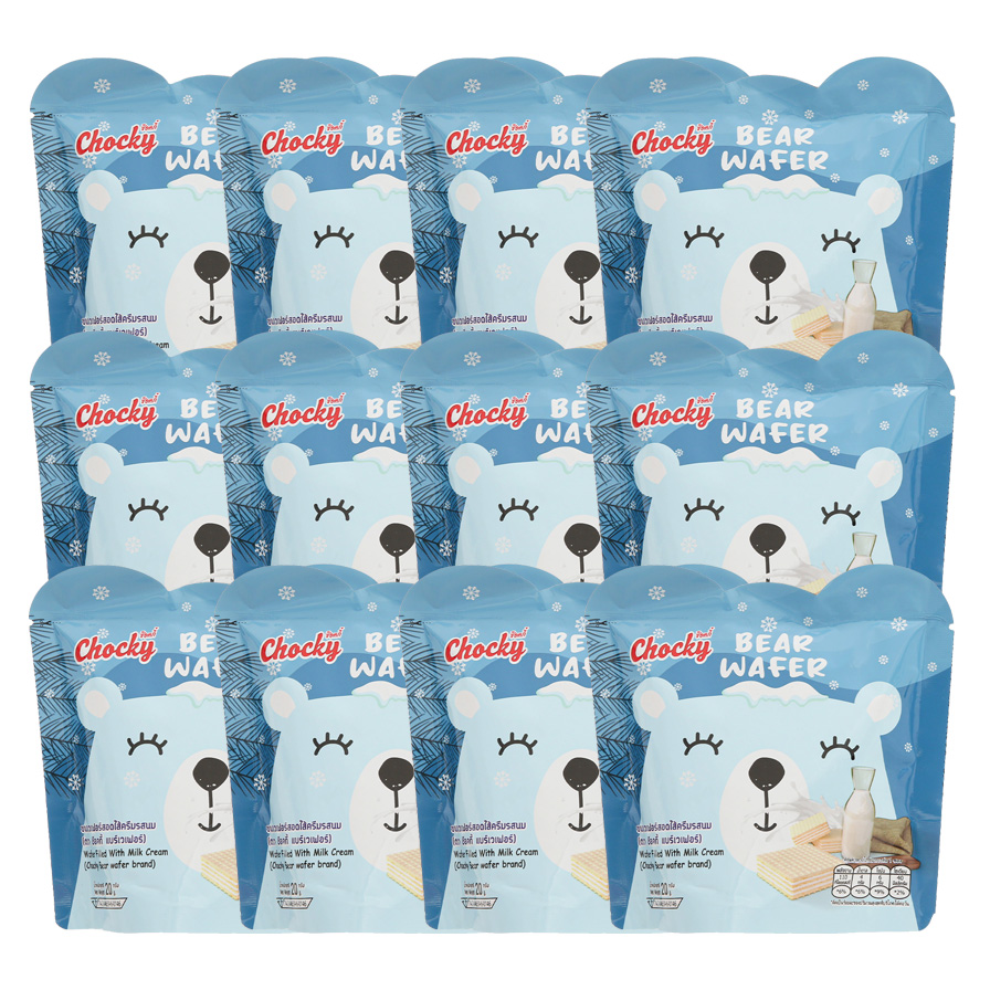 Combo 12 gói Bánh Xốp Hương Sữa Chocky Bear 20g