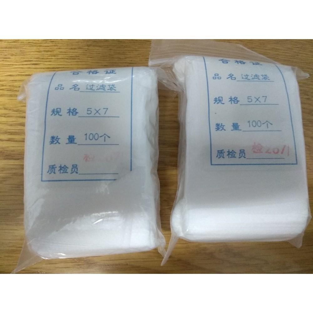 Túi lọc dùng đựng phân tan chậm khổ 5x7cm - gói 100 túi