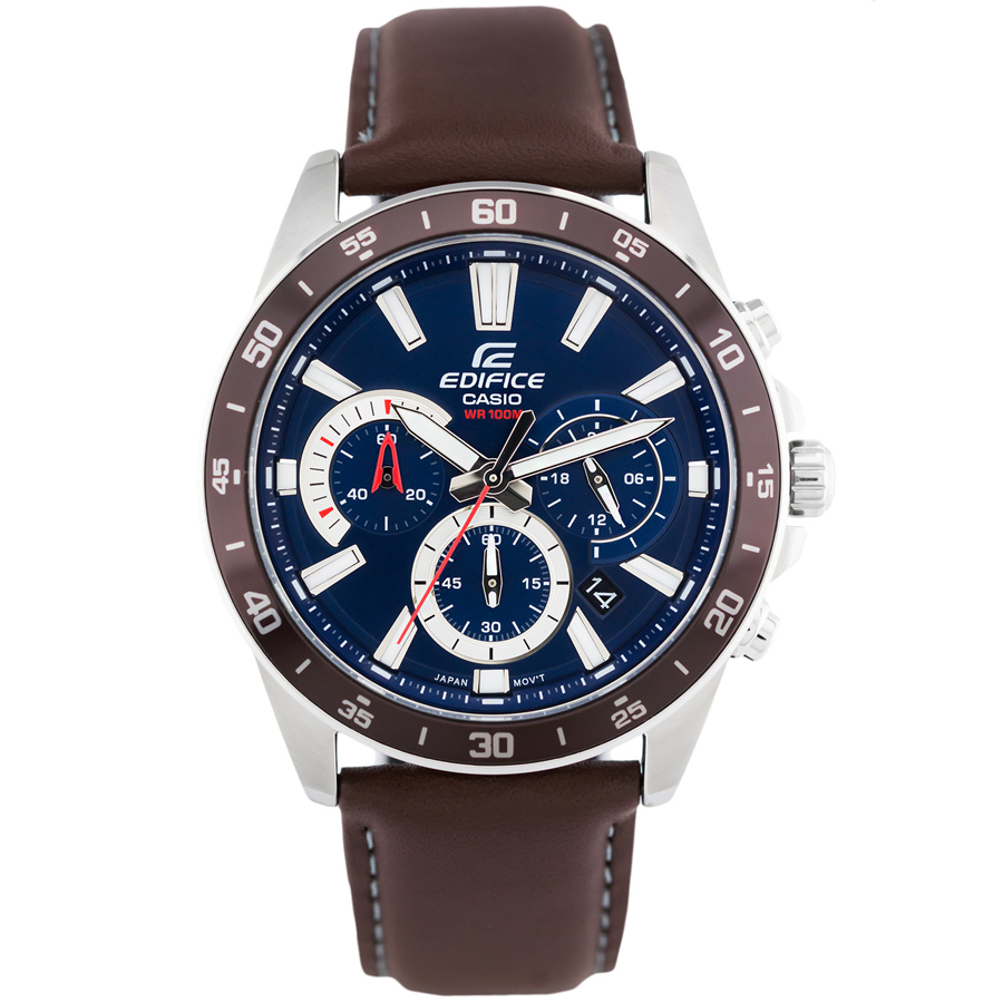 Đồng hồ nam dây da Casio Edifice chính hãng EFV-570L-2AVUDF