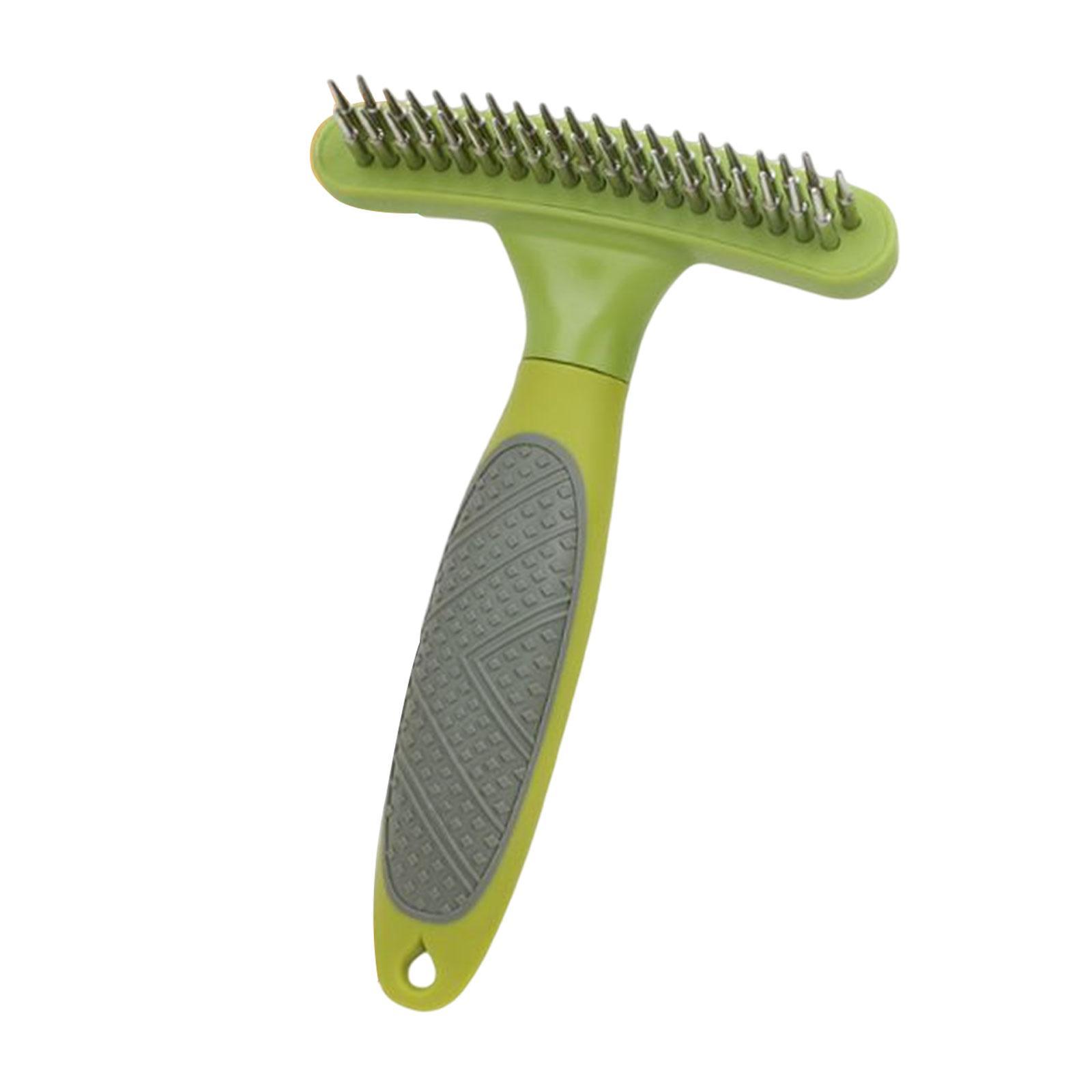 Pets Grooming Brush Green