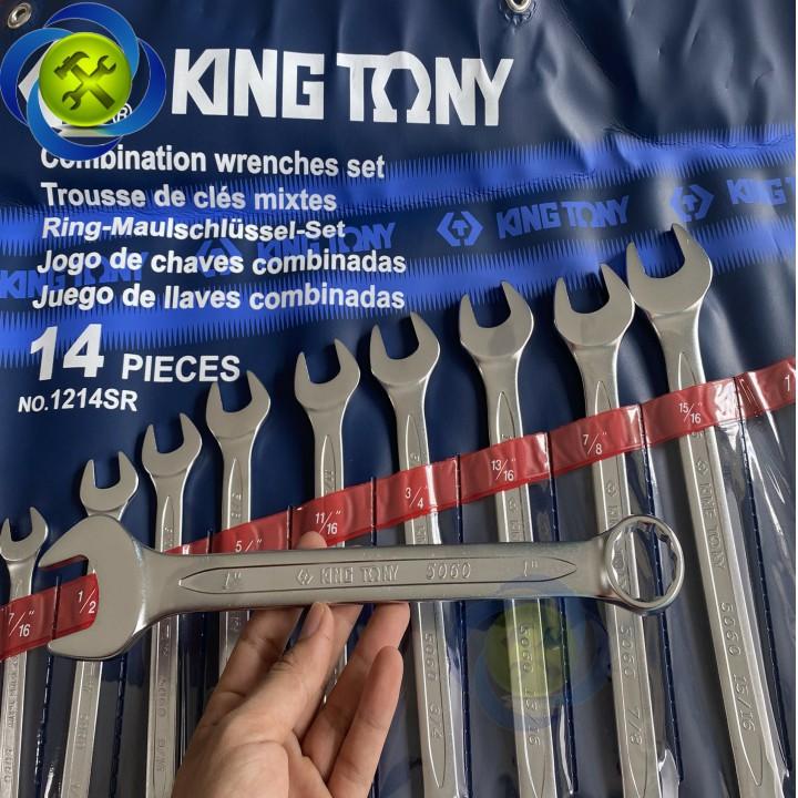 Bộ cờ lê vòng miệng hệ Inch Kingtony 1214SR 14 cây