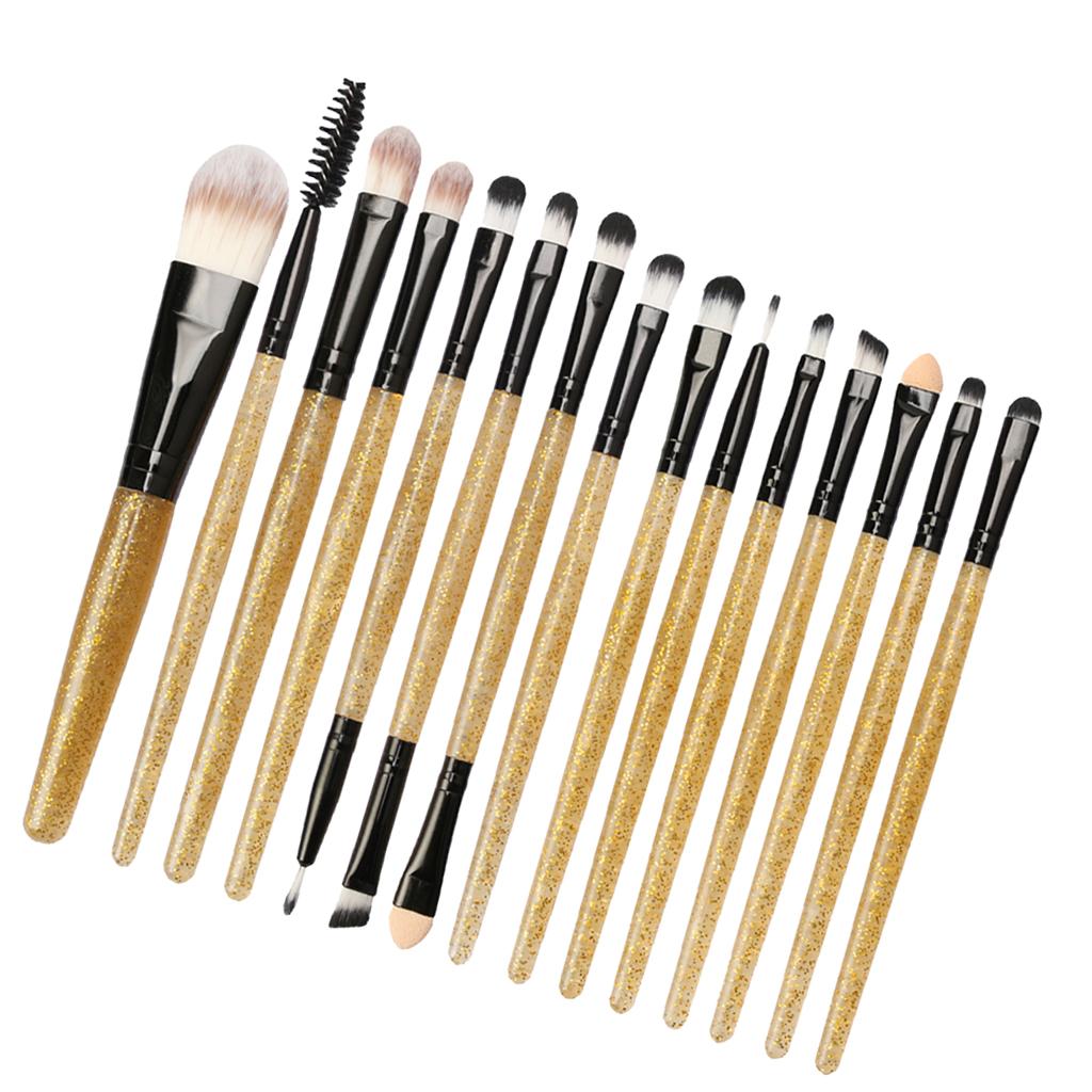 15PC Pro Makeup Brushes Set for Foundation Brush Blending Face Powder Blush