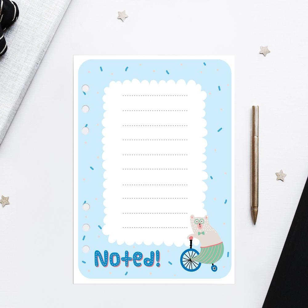 Ruột giấy sổ c.ò.n.g Self Planner - Happy Note 5 tờ / mẫu 120gsm A5