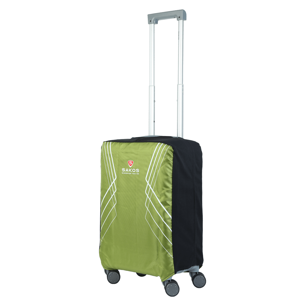 Túi Trùm Vali Gấp Gọn Trượt Nước Cao Cấp Sakos - Xanh Lá - Size M