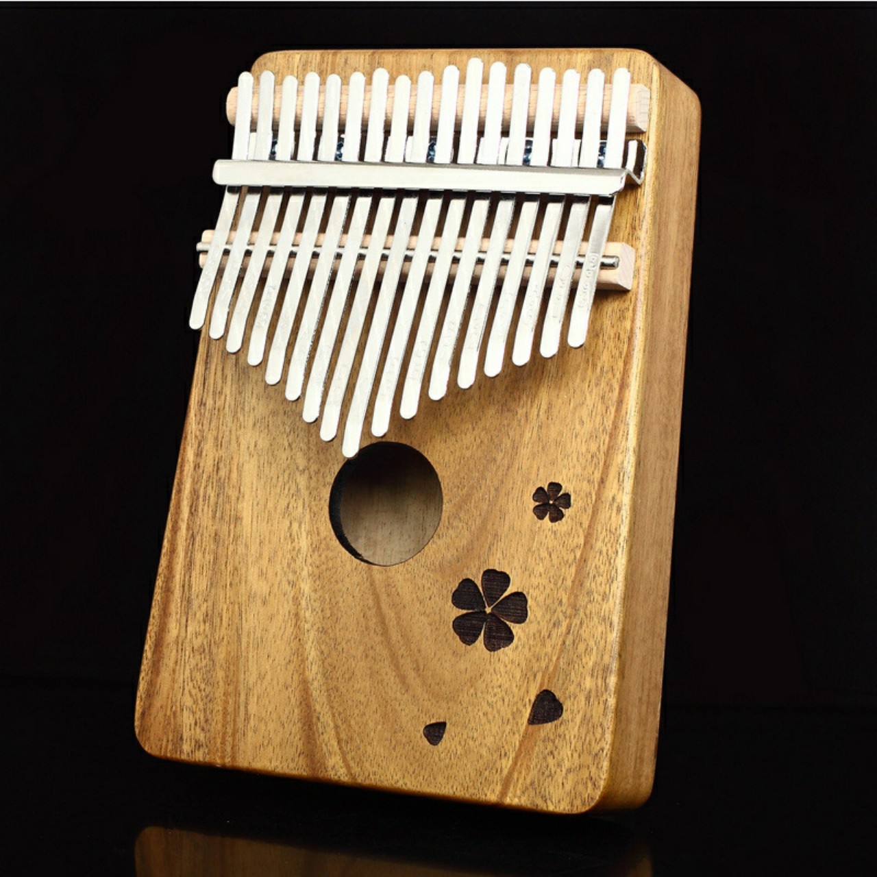 Đàn Kalimba 17 Phím Gỗ Mộc Nguyên Khối Giá Rẻ Full Phụ Kiện