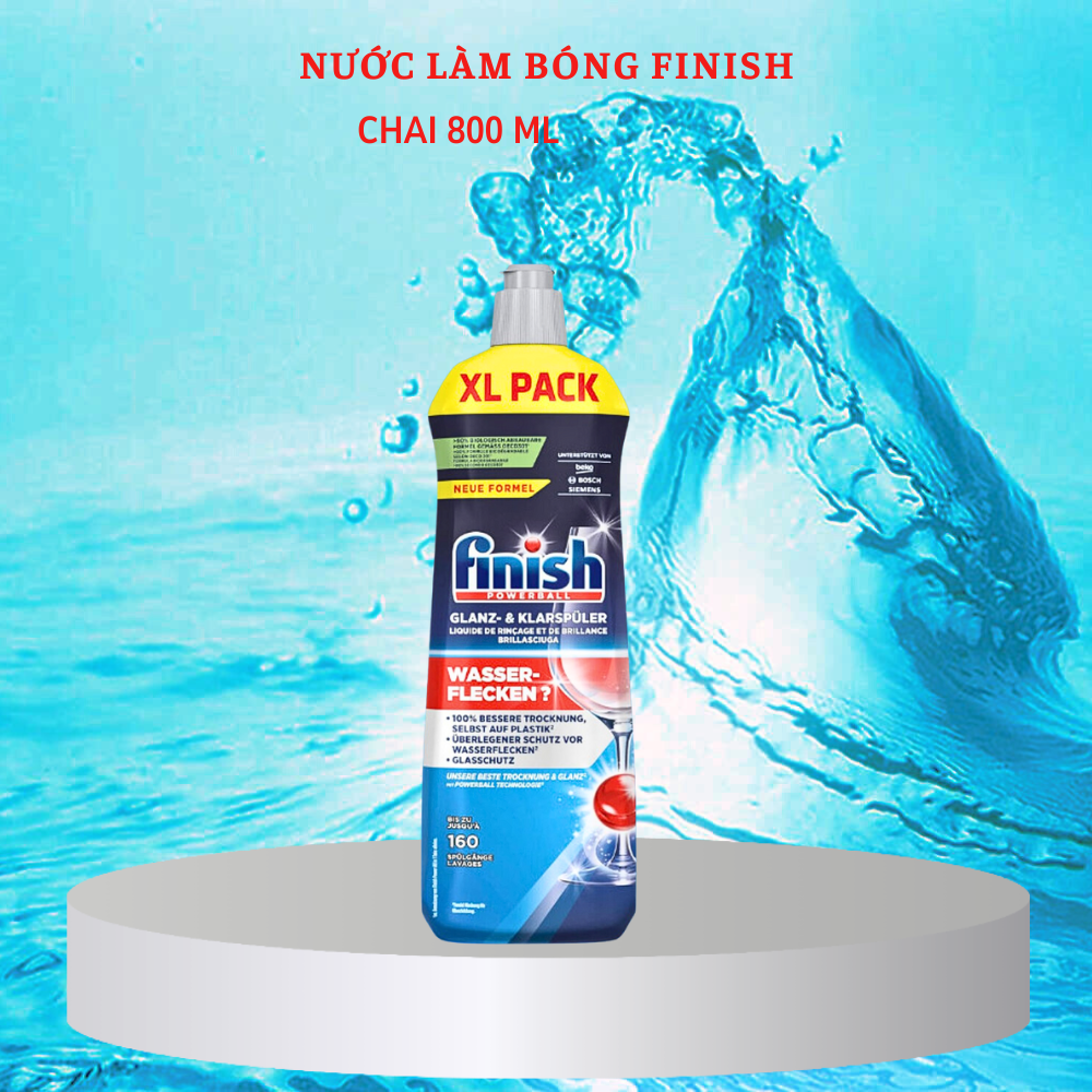 Muối Finish 1.5kg+Bóng Finish 800ml+ 72 Viên Finish Quantum Max dùng cho Máy Rửa Bát