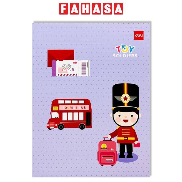 Tập Học Sinh Toy Soldiers - 4 Ô Ly - 96 Trang 100gsm - Deli NA96-BTF-ID