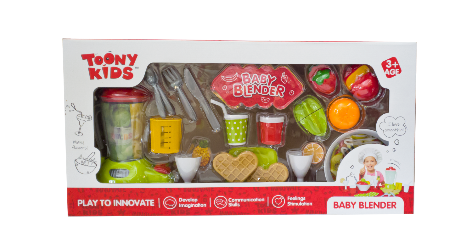 Đồ Chơi Nấu Ăn Bộ Máy Xay Hoa Quả TOONYKIDS - Đồ Chơi Nhà Bếp Cho Bé - Baby Blender TN075 [Tặng Kèm Sticker]