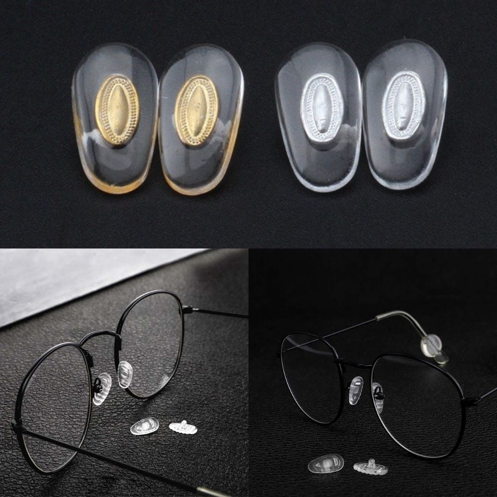 Combo 3 cặp đệm mắt kính bằng slicone, đệm mũi kính chống trượt PK3