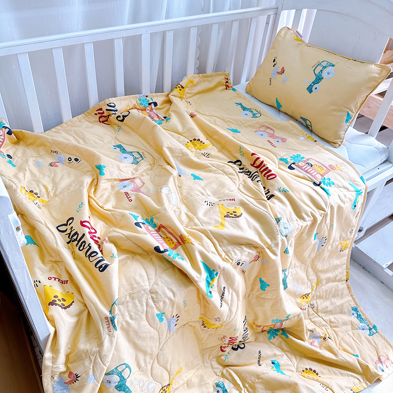 Bộ gối chăn cho bé Katina House, vải cotton satin hàn quốc đẹp, dày dặn, mềm mát, thấm hút tốt