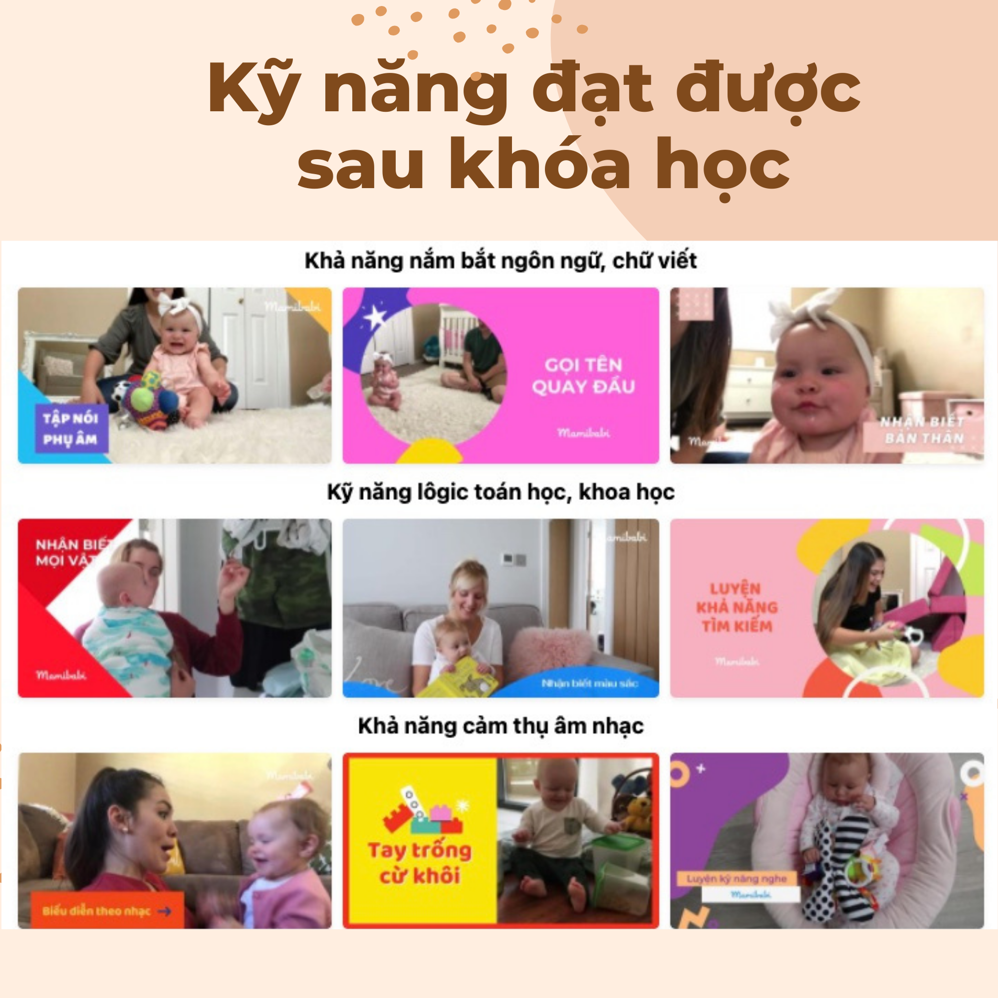 Khóa học Giáo dục sớm cho trẻ 0 - 2 tuổi theo phương pháp Montessori và Shichida