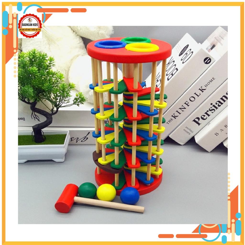 Đồ Chơi Phát Triển Trí Tuệ Đập Bóng Lốc Xoáy Cầu Thang