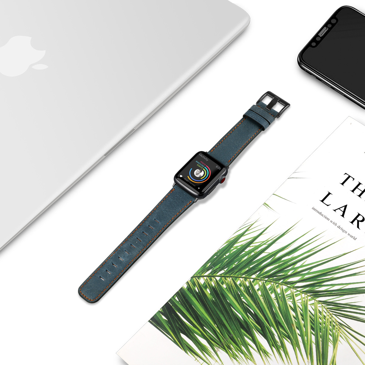 Dây Đeo Thay Thế Cho Đồng Hồ Thông Minh Apple Watch Series 1 / 2 / 3 / 4 / 5 ( Size 42 / 44 mm ) - Dây Da