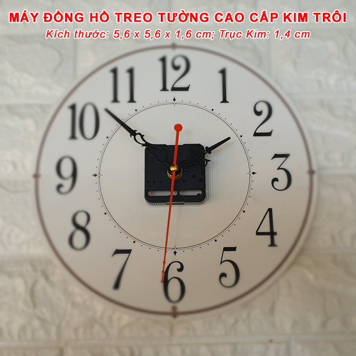 Máy Đồng Hồ Kim Trôi Cao Cấp Eastar + Bộ Kim Hoa Văn và Pin Toshiba