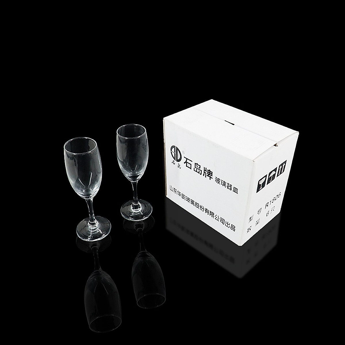 Bộ 6 ly thủy tinh uống rượu vang, cocktail