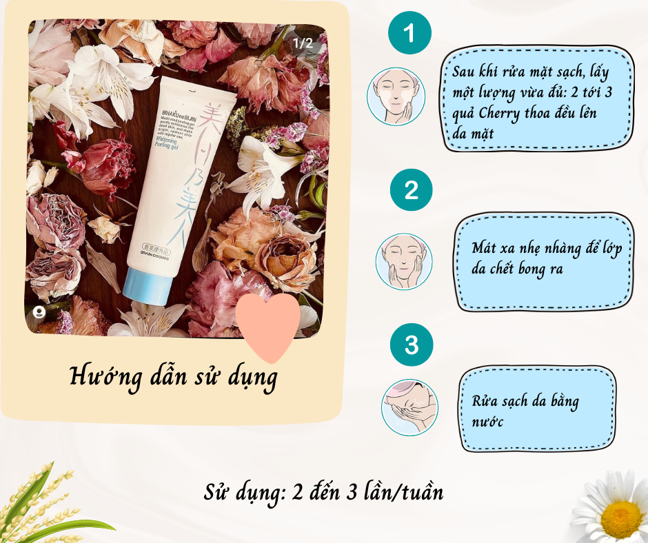 Gel Bihaku No Bijin Whitening Peel Gel Nhật Bản 120g