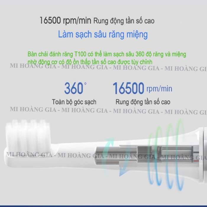 Bàn chải điện Xiaomi mijia T100 - Hàng nhập khẩu