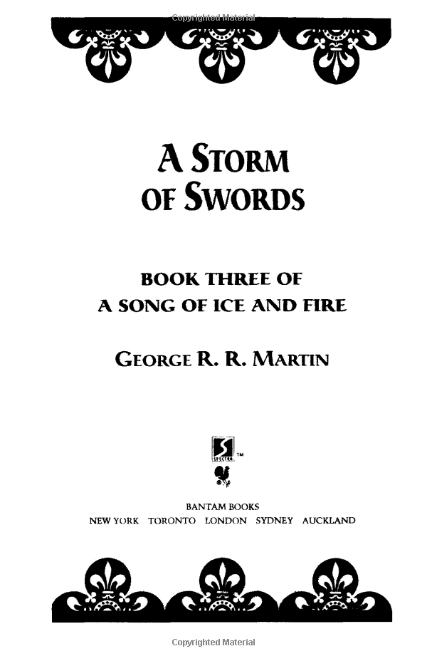 A Storm of Swords