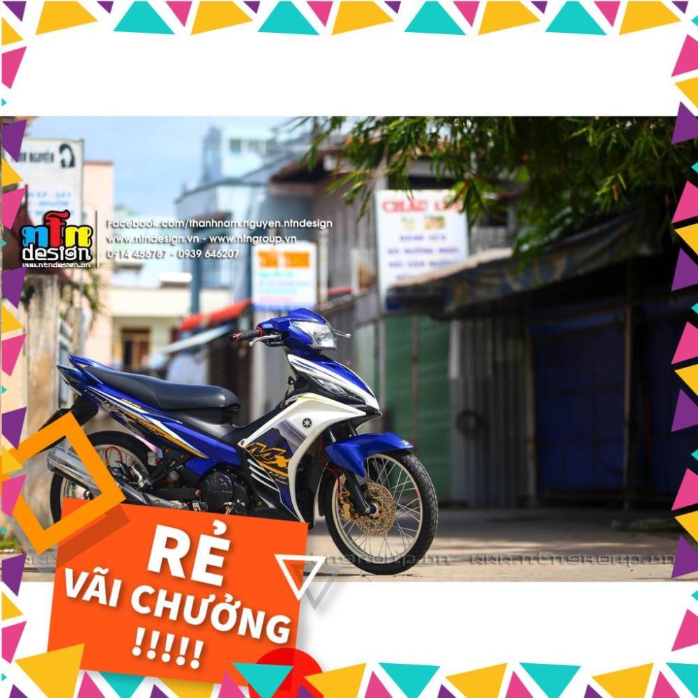 Tem Rời Exciter 135 Mẫu MX Trắng Xanh