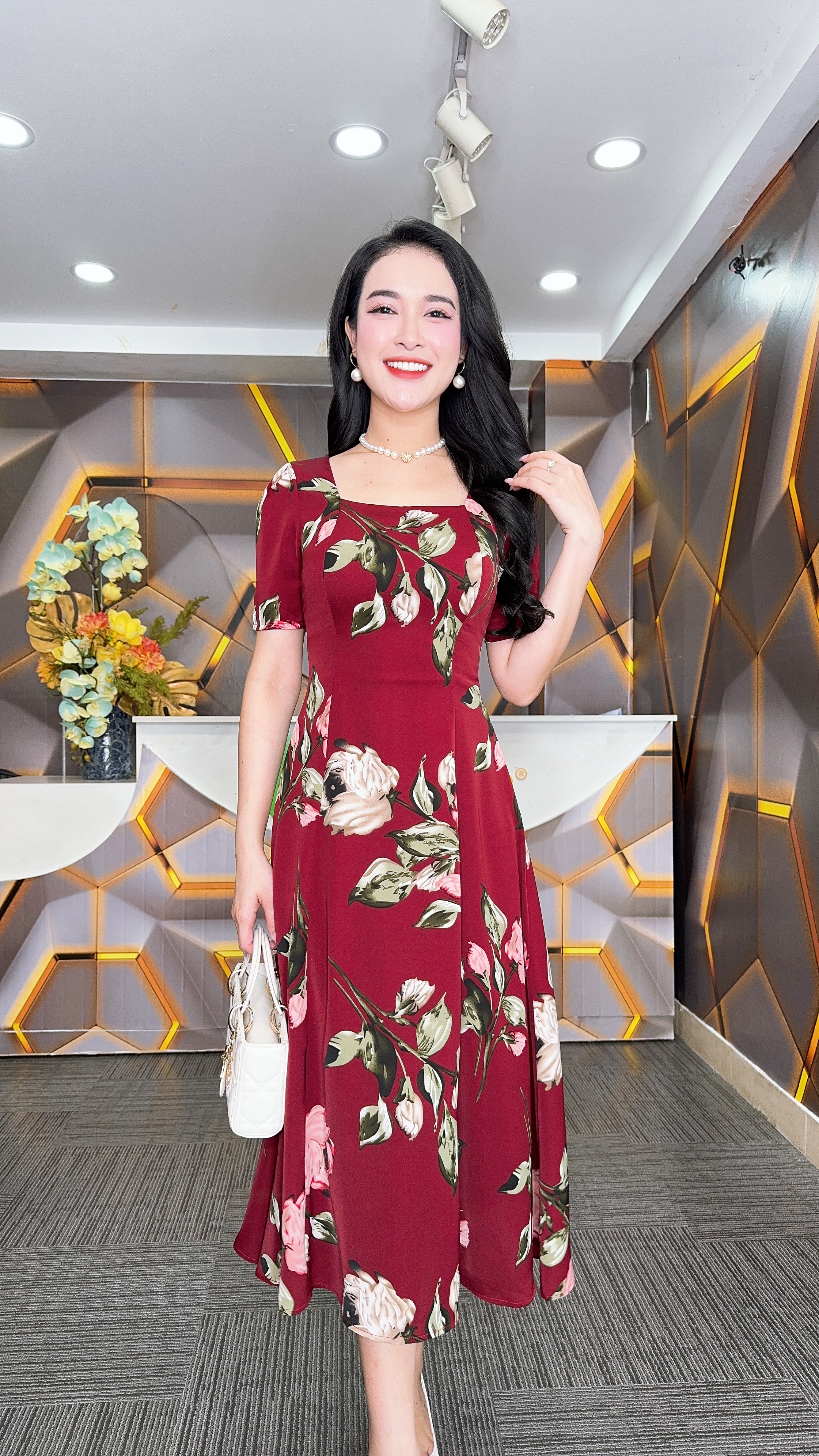 Đầm xòe - Y1798- Thương hiệu Zonbig