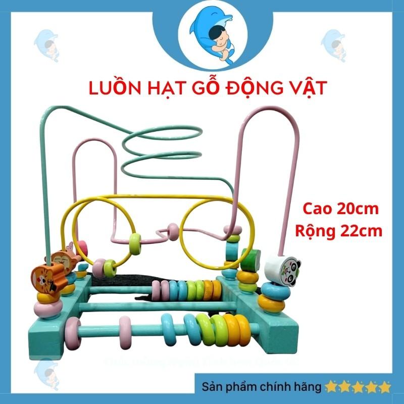 Đồ Chơi Luồn Hạt Gỗ Rèn Luyện Kỹ Năng Khéo Léo Kiên Nhẫn Cho Bé 2 Size