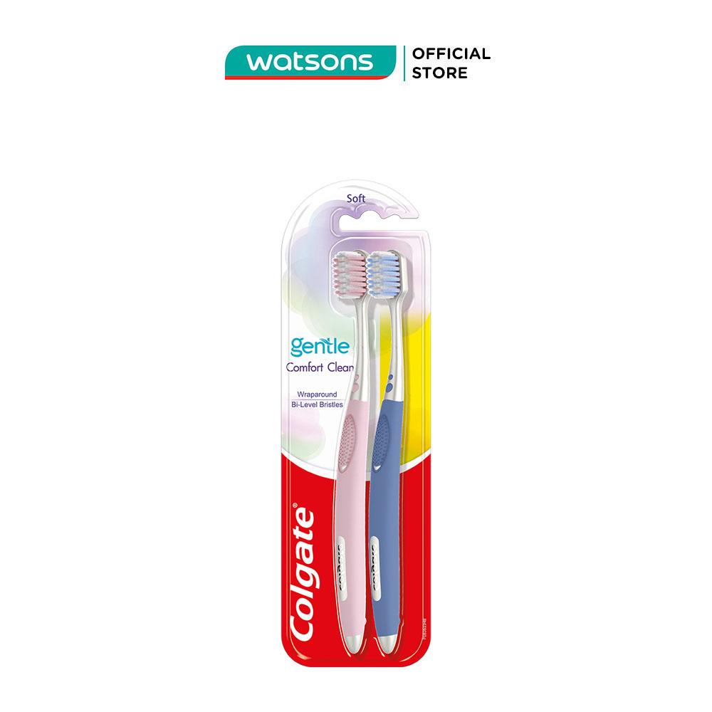 Bộ Bàn Chải Đánh Răng Colgate Gentle Comfort Clean 2 cây