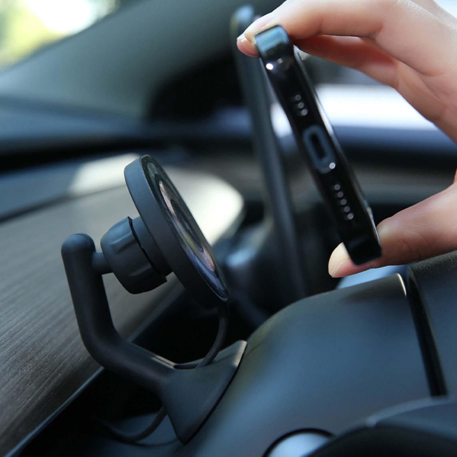 Car Charger Phone Holder Wireless Car Charger Mount for Tesla Y