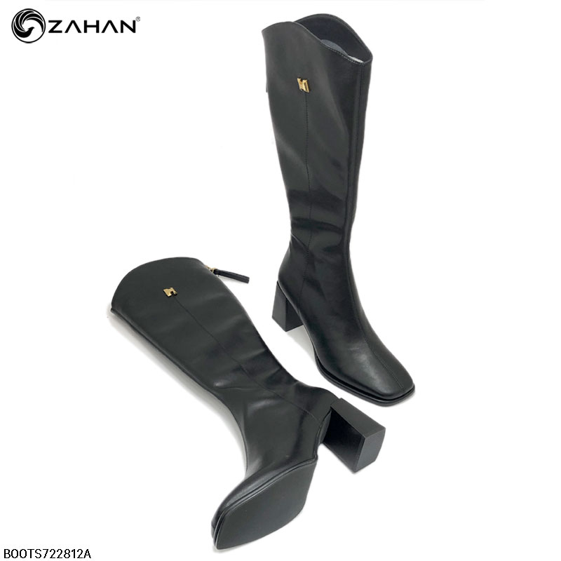 Boots nữ cao cổ, mũi vuông, 7cm BOOTS722812A