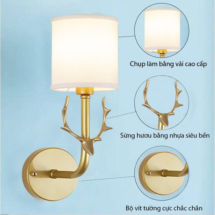 Đèn tường trang trí nội thất hiện đại - kém bóng LED chuyên dụng