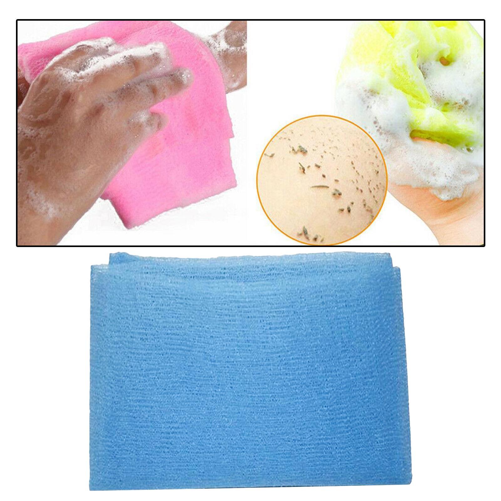 2x Washcloth Bath Towel Household Washing Cleaning Towel Massage Bath Cloth