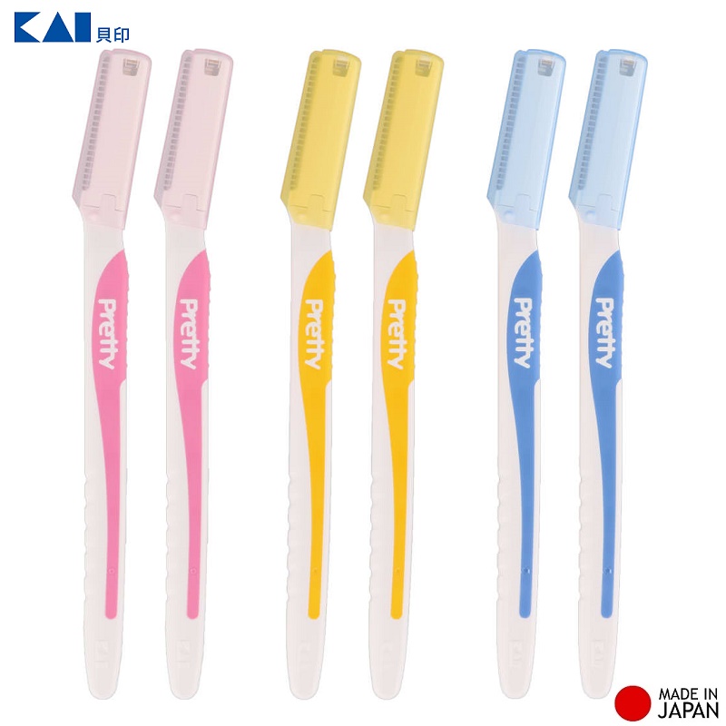 Set 06 dao cạo mặt dành cho nữ Kai size L, thiết kế thông minh sắc bén giúp dễ dàng cạo sạch những vùng lông không mong muốn mà không gây tổn thương cho da - nội địa Nhật Bản