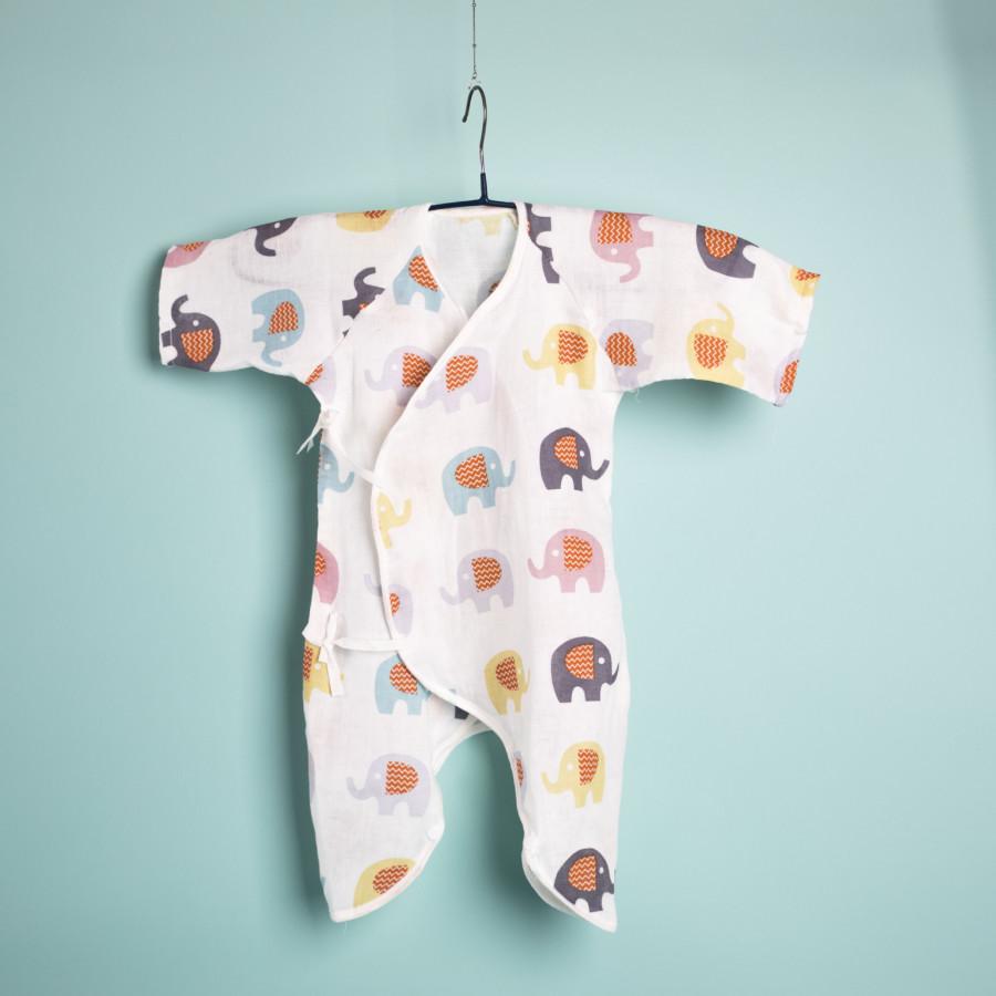 Bộ Body Vải Xô Cho Bé, Áo Liền Quần Vải Xô - Tặng Decal Đo Chiều Cao