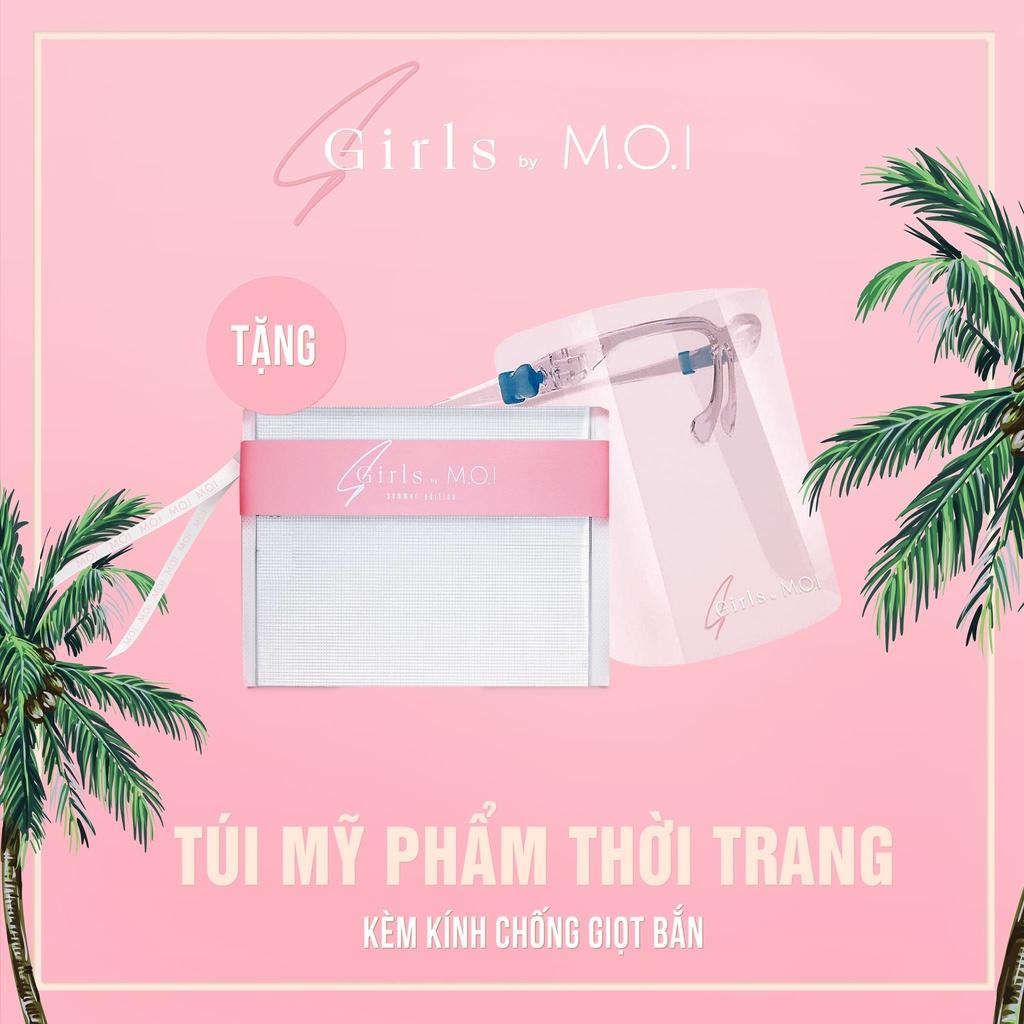 Son Kem Lì Sgirls by M.O.I Son Hồ Ngọc Hà Chất Nhung Lì Mềm Môi Nhiều Dưỡng Lips (Set 3 Son) Kèm Quà Tặng