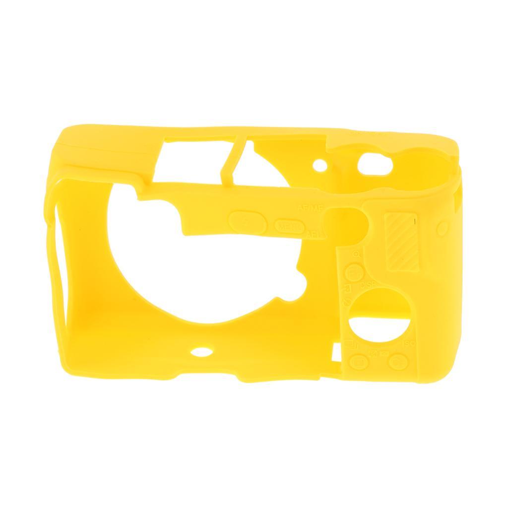 Silicone Camera Case Full Body Protective Cover for Sony A6300 Black