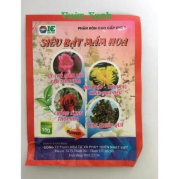 Phân bón Siêu bật mầm hoa chuyên dùng cho hoa, cây cảnh