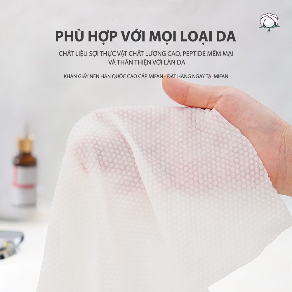 Khăn Nén Vuông (K phải viên nén tròn) Xuất Hàn Quốc Loại Dày Cao Cấp Đi Du Lịch, Công Tác Tiện Dụng