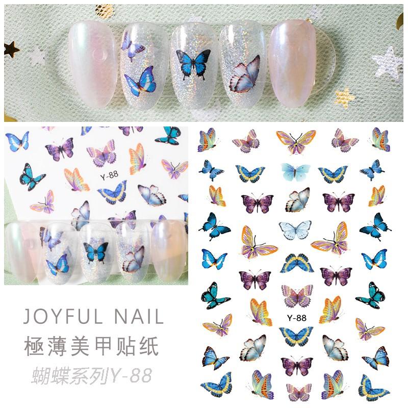 Sticker nails - hình dán móng 3D bướm