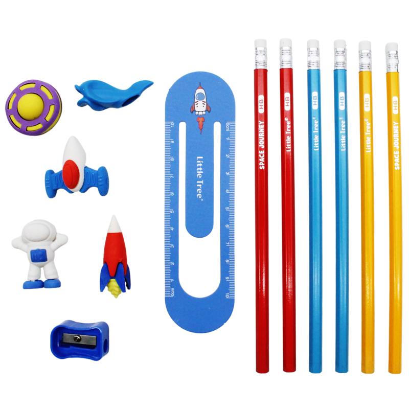 Bộ Dụng Cụ Học Tập Phi Hành Gia Space Journey - Little Tree GP8020-E (13 Chi Tiết)