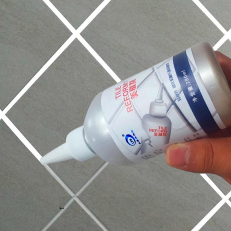 Lọ sơn kẻ chỉ mạch gạch nền nhà Hàn Quốc 300ml, chai sơn ron gạch kẻ vạch đa năng