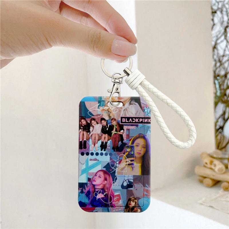 Tmdbyx Bao Đựng Thẻ Học Sinh Màu Đen In Hình Nhóm Nhạc BlackPink