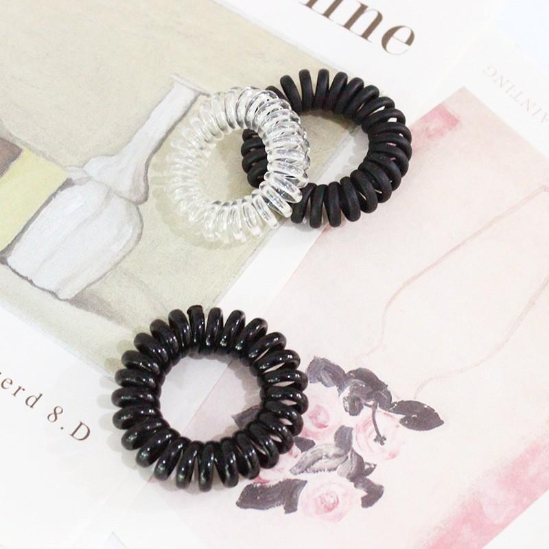 1 dây cột tóc trơn, dây cột lò xo nhỏ gọn xinh xắn