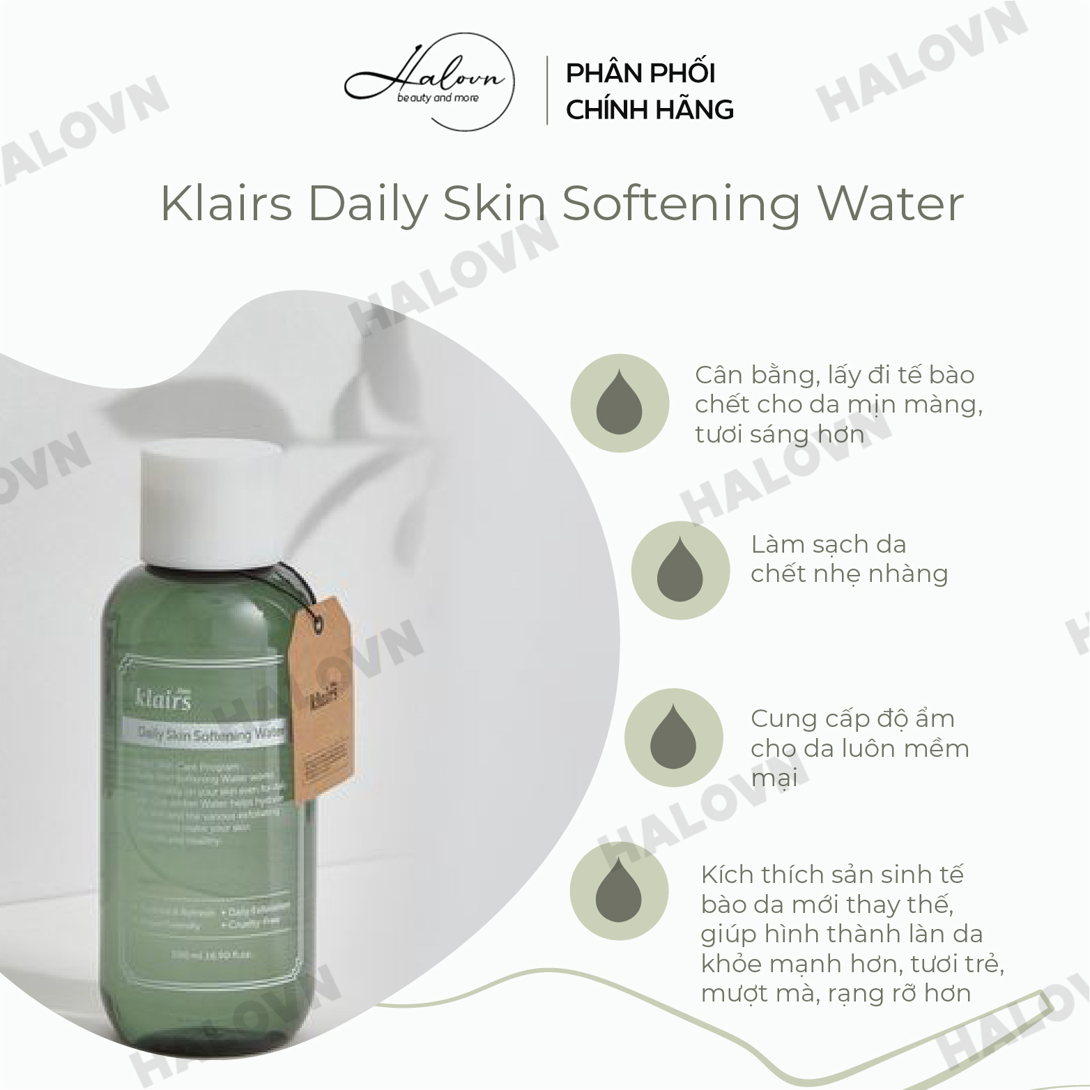 Nước Hoa Hồng Tẩy Da Chết Và Cấp Ẩm Dear Klairs Daily Skin Softening Water 500ml