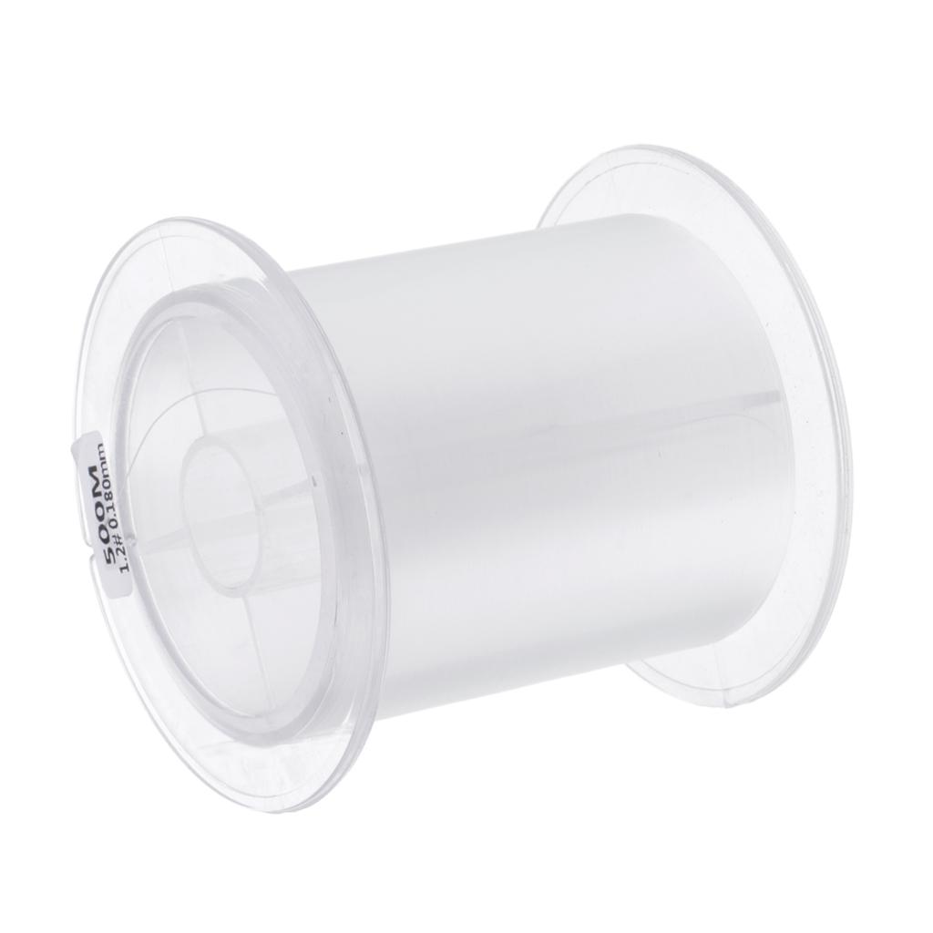 Roll of 500m Super Strong Nylon Transparent Fishing Line Fishing Tackle