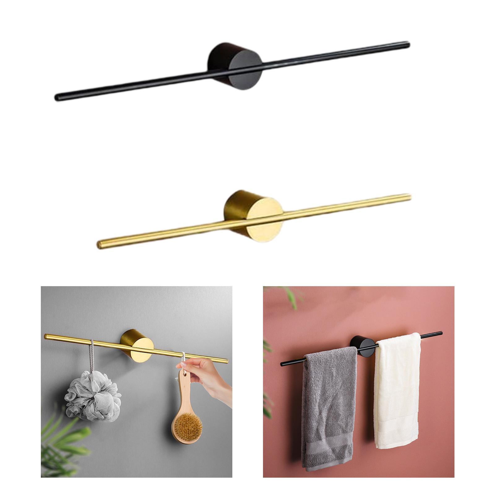 Multifunctional Towel Rack Golden Base Towel Rack 50 Cm + Black Base 50